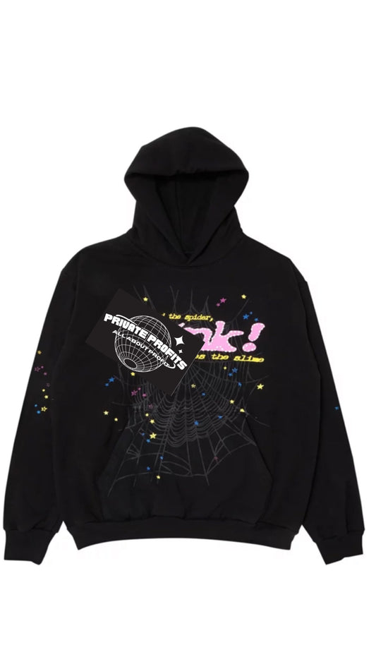Black Spydr Hoodie ( SHIPPED, NOT A LINK)